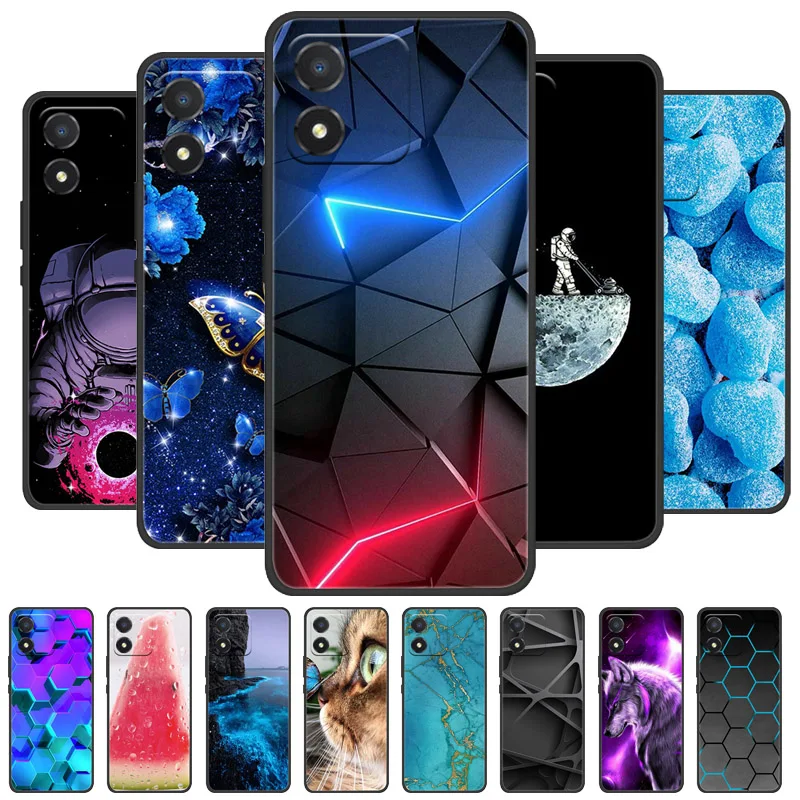 Para Honor X5 Plus WOD-LX1 funda Honor X5 VNA-LX2 Linda funda de teléfono delgada de silicona suave para HonorX5 X5Plus 4G Fundas a prueba de golpes