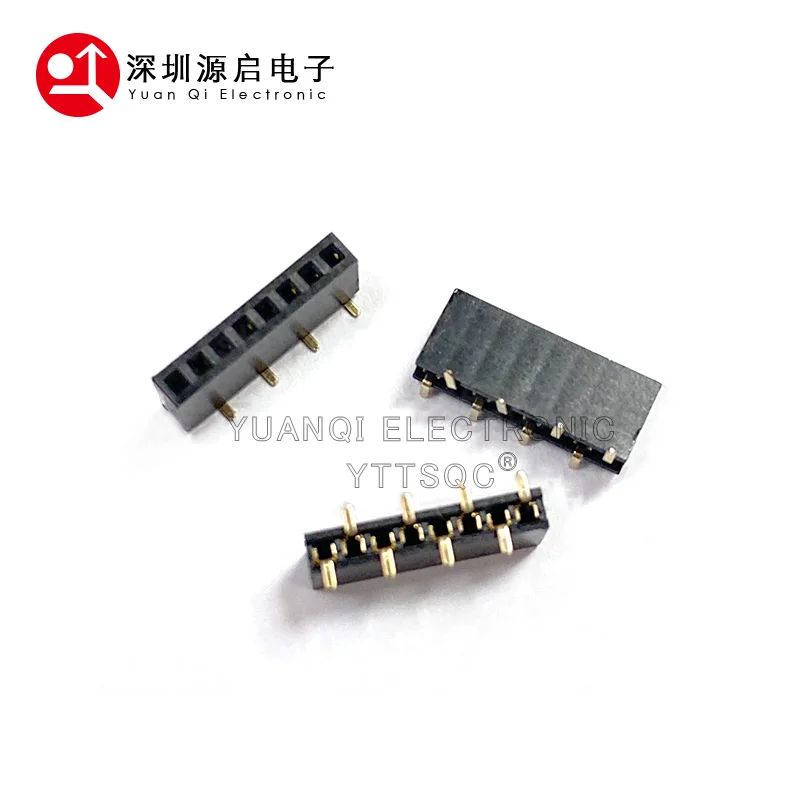 SMT 1,27mm 1,27 dislocación de una sola fila hembra PCB Board Pin Header Socket conector Pinheader 1*5/10/12/15/20/2-50P SMD - imagen 2