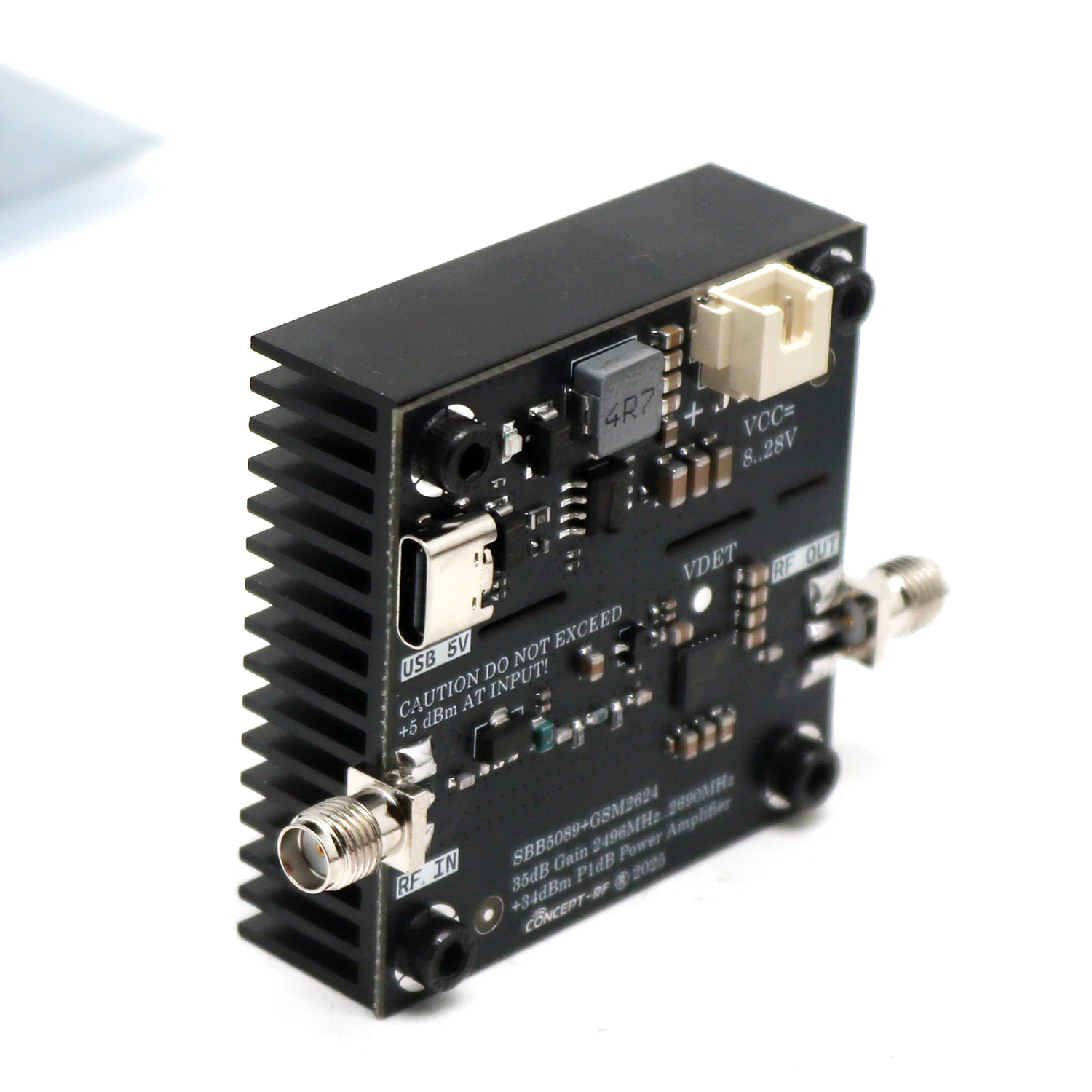 SBB5089 GSM2624 2,4 Ghz PA 2W amplificador de potencia RF WIFI amplificador InGaP ganancia de 35dB para 2,4G Bluetooth transferencia de imagen Lora Zigbee - imagen 3