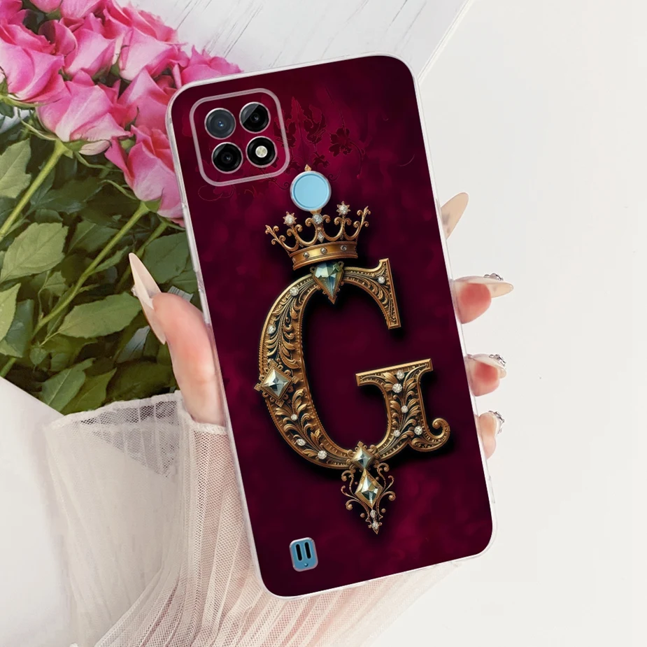 Para Realme C21Y funda Realme C25Y Cool corona letras cubierta suave funda de teléfono delgada para Realme C21 C 25 Y RealmeC21 Y Bach bolsas de cubierta - imagen 5