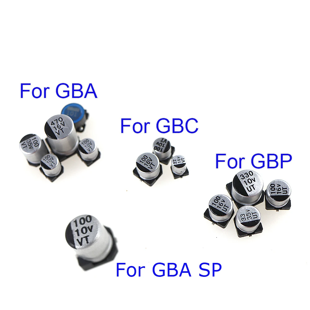 50 juegos de condensador de placa base para GBA GBC GBP GBA SP capacidad eléctrica sólida para Gameboy COLOR GBC GBA GBP reemplazo - imagen 2