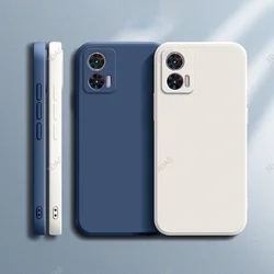 Motorola Edge 30 Neo 5G – Funda silicona líquida con protector de cámara