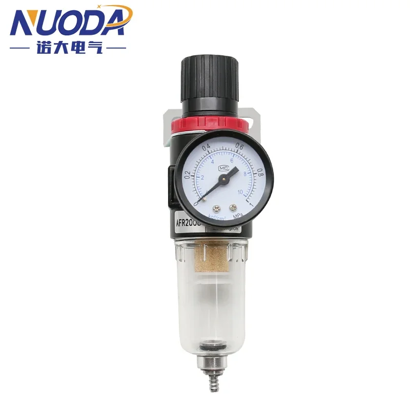 Unidad de tratamiento de aire con filtro neumático de AFR-2000, regulador de presión, válvula reductora de compresor, separación de agua y aceite, medidor AFR2000 - imagen 2