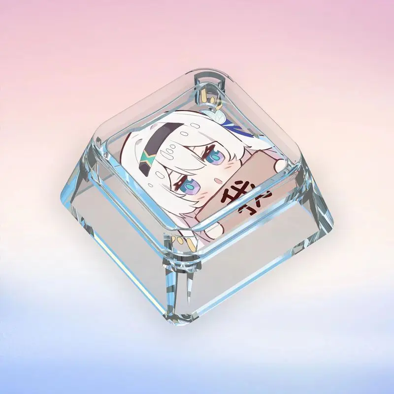 Teclas Firefl Honkai Star Rail, tema de juego, 1 Uds., teclado mecánico transparente Abs personalizado, accesorios de ordenador - imagen 4
