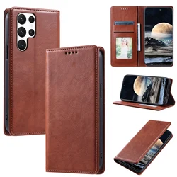 Samsung S23/S22/S21/S20 Cartera de Cuero con Tarjetas
