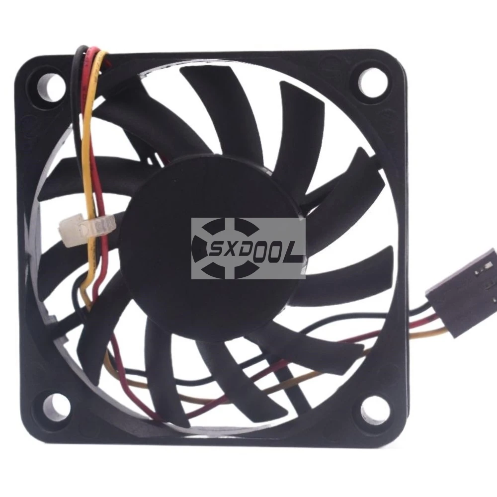 Ventilador axial de 60 mm x 10 mm para R 126010 BM 60mm 6cm 12V 0.14A Ventilador de enfriamiento cuadrado de 3 cables y 3 pines para servidores - imagen 2