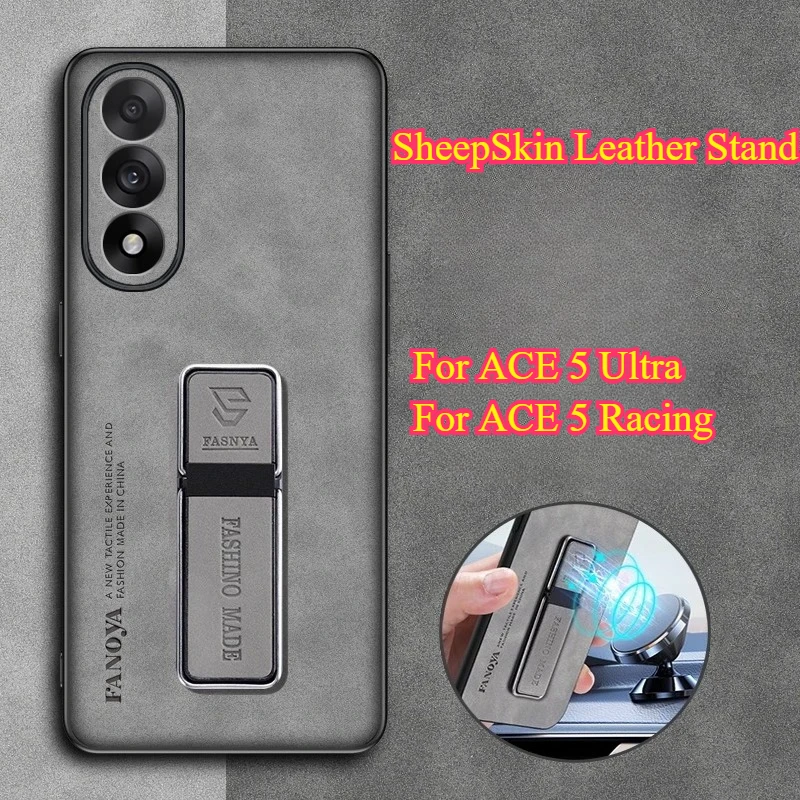 Para Oneplus ACE 5 Ultra Racing Funda de piel de oveja para One Plus ACE5ultra mate silicona parachoques KickStand funda - imagen 2