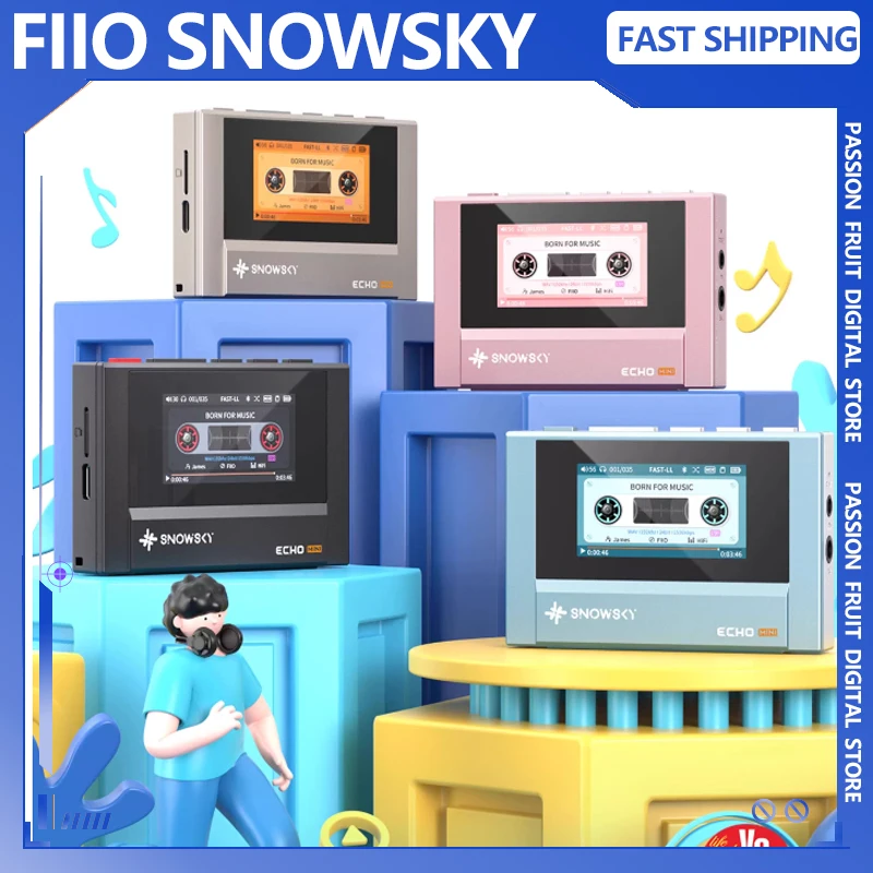 FIIO SNOWSKY Echo Mini reproductor de música portátil MP3 HiFi Bluetooth alta calidad de sonido personalizar batería de larga duración amplificador de música