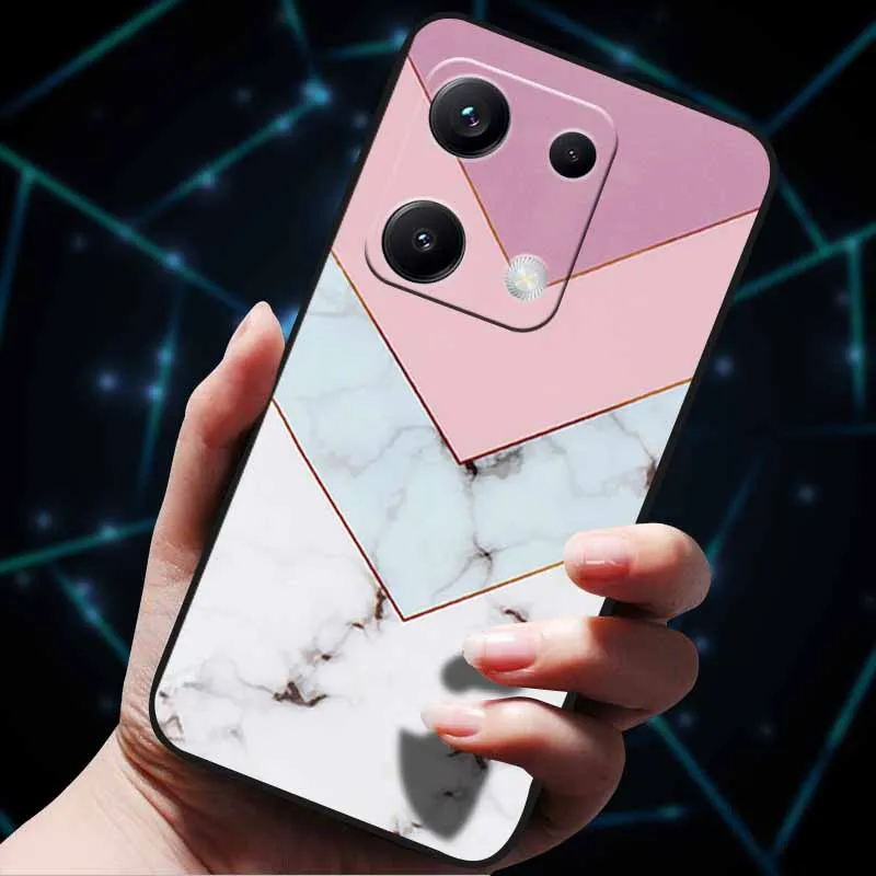 Para Redmi Note 14S 4G funda 6,67 "mármol suave TPU silicona a prueba de golpes contraportada para Xiaomi Redmi Note 14S funda protectora - imagen 4