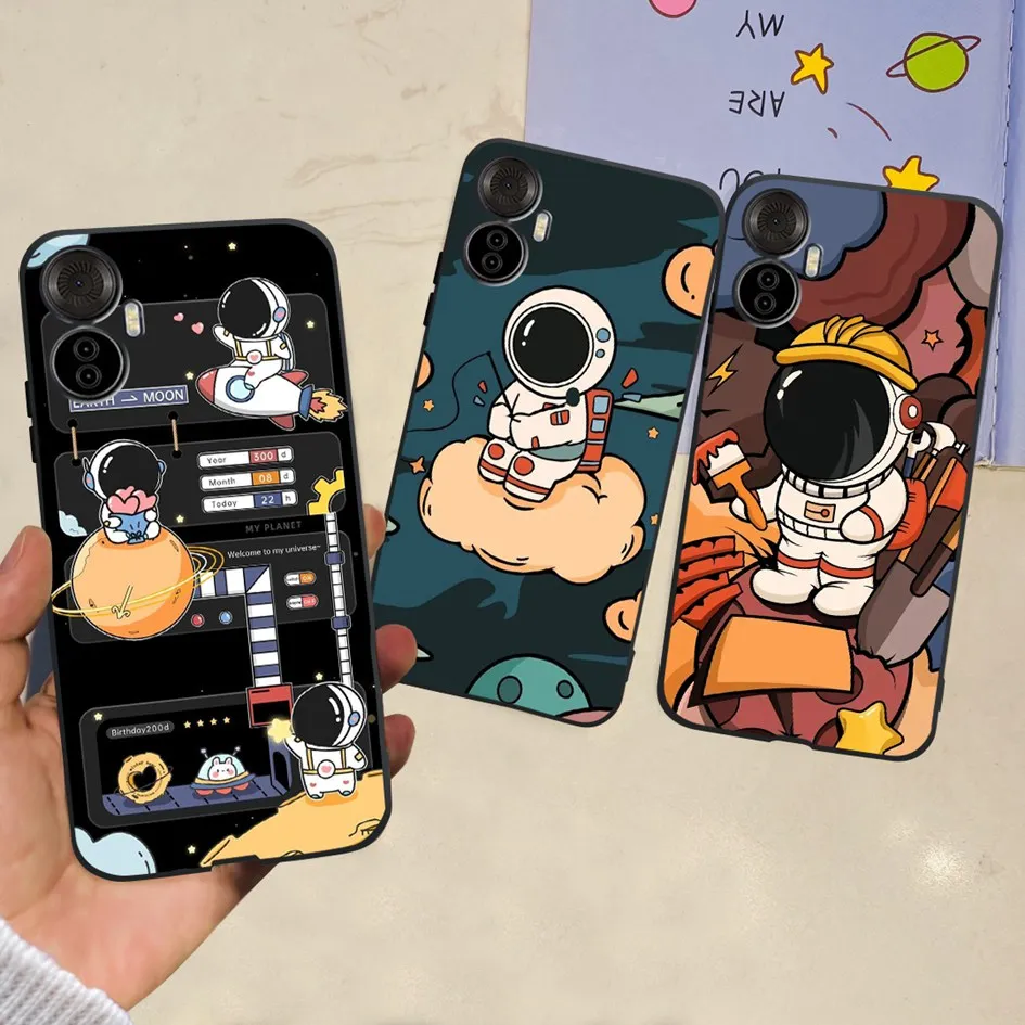 Funda Silicona ITEL Vision 5 Plus – Diseño Flores Negras Compatibilidad - imagen 5