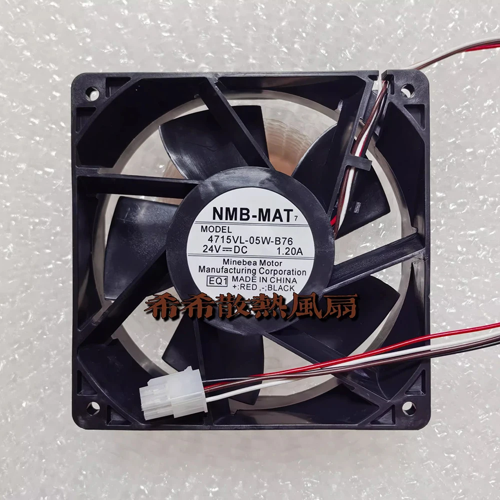 Para NMB 4715VL-05W-B76 12038 120*120*38mm 12CM 24V 1.20A ventilador de refrigeración inversor