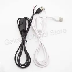 Cable USB para tira LED con interruptor y conector de alimentación