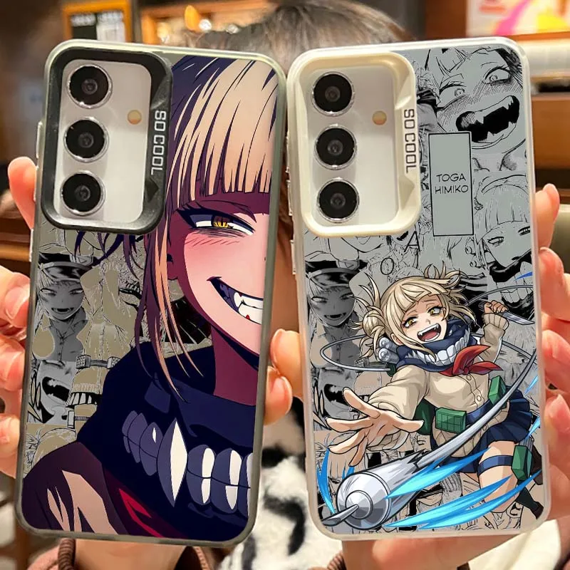 Funda Toga Himiko para Samsung Galaxy Note 20 S25 S24 S23 S22 S21 Plus Ultra FE funda de teléfono plateada de color mate