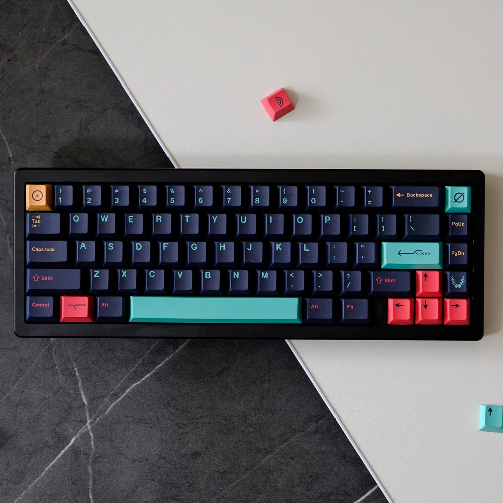 129 teclas GMK Metropolis Keycaps Cherry Profile PBT sublimación de tinte GMK clon Keycap para teclado mecánico Cherry MX Switch