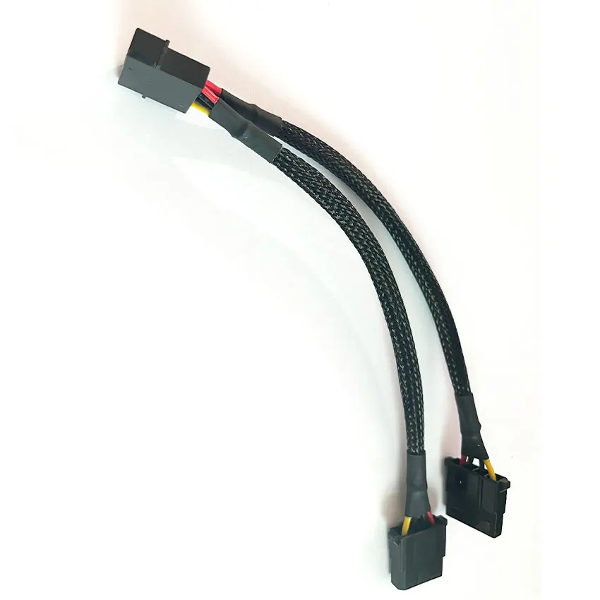 1/5/10 Uds 20cm IDE disco duro Cable de interfaz de unidad óptica grande 4 pines 1 en 2 2 vías 4 pines PSU Cable divisor de potencia LP4 Molex 1to2 - imagen 3