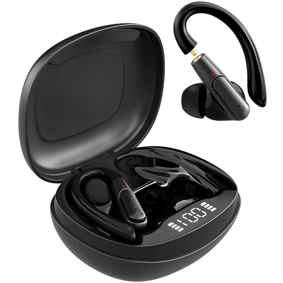 Auriculares inalámbricos para correr, audífonos TWS con Bluetooth, estéreo de graves profundos HD, impermeables, deportivos, aislamiento de sonidos - imagen 2
