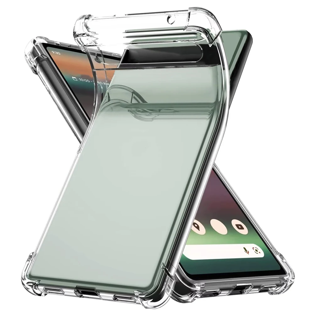 Funda transparente para Google Pixel 10 Pro XL Pixel 10 9 8 7 Funda transparente delgada suave TPU Funda protectora Capa