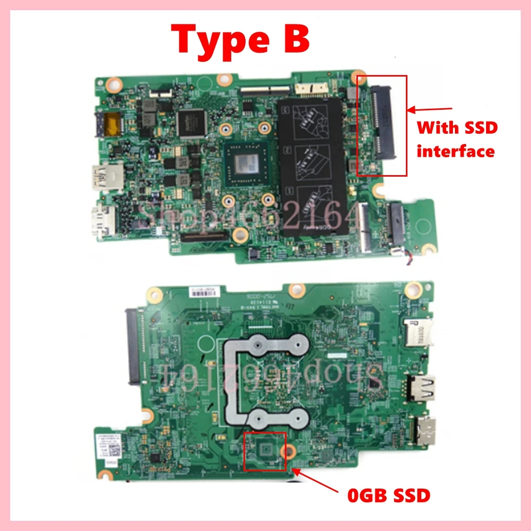 17876-1 con A6-922E CPU 0GB/64GB SSD placa base para Dell Inspiron 3180 3185 placa base para ordenador portátil CN- 0D63Y5 05R37H 100% probado OK - imagen 3