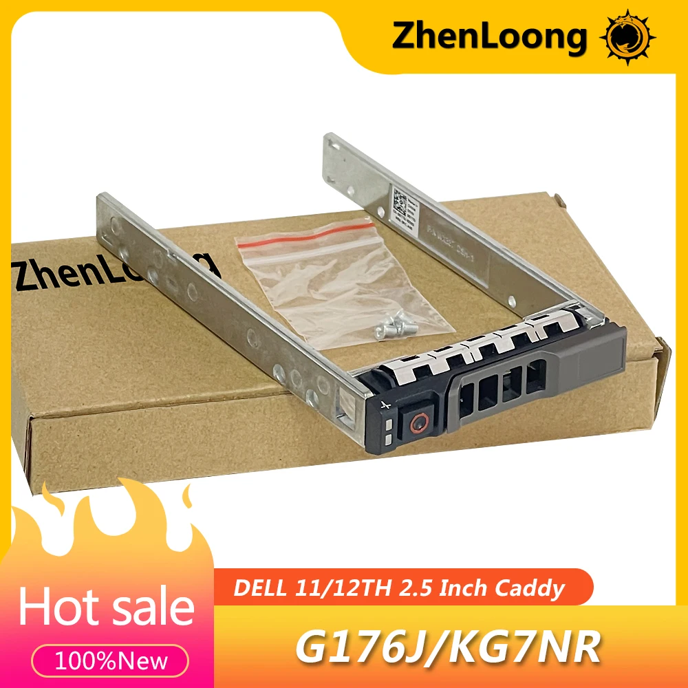ZhenLoong-bandeja de disco duro G176J KG7NR G281D, servidor SAS/SATA de intercambio en caliente, 2,5 pulgadas, para R510, R520, R610, R620, R710, R720, Hdd, tornillos Caddy - imagen 2