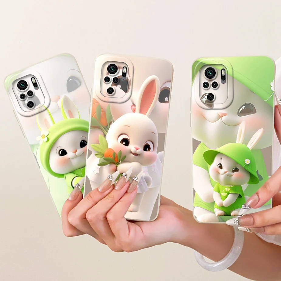 Para Xiaomi Redmi Note 10 Pro Max funda bonita de gato pato funda de dibujos animados suave TPU funda de teléfono para Redmi Note 10 10S Note10 Pro 4G Fundas - imagen 2