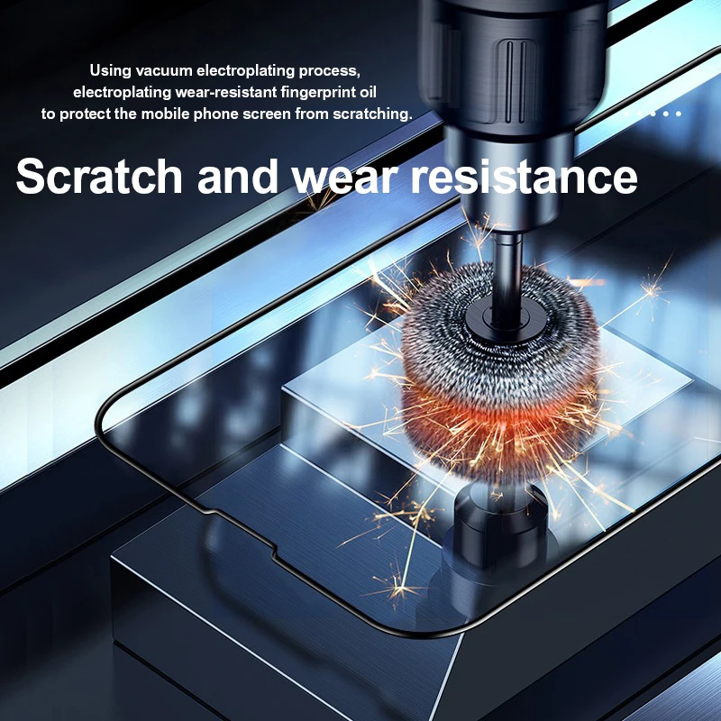 4 Uds vidrio templado para iPhone 11 12 13 14 15 16 17Pro Max vidrio iPhone XR X XS 7 8 Plus Protector de pantalla de vidrio - imagen 5