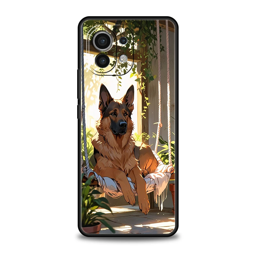 Funda de teléfono para Xiaomi 15 14 13 12 Lite 14T 13T 12T Pro Poco X7 X6 X5 X4 X3 NFC F7 Ultra F6 Pro, funda de belleza para perro pastor alemán - imagen 4