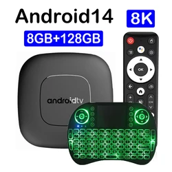 TV Box T1 Android 14 8K HDR10 con Asistente de Google