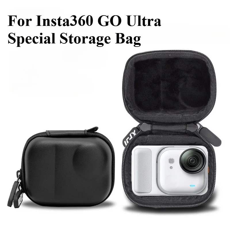 Mini funda para cámara Insta360 GO, Estuche de transporte de viaje Ultra portátil, bolsa de almacenamiento de PU, funda protectora, accesorios para Cámara de Acción