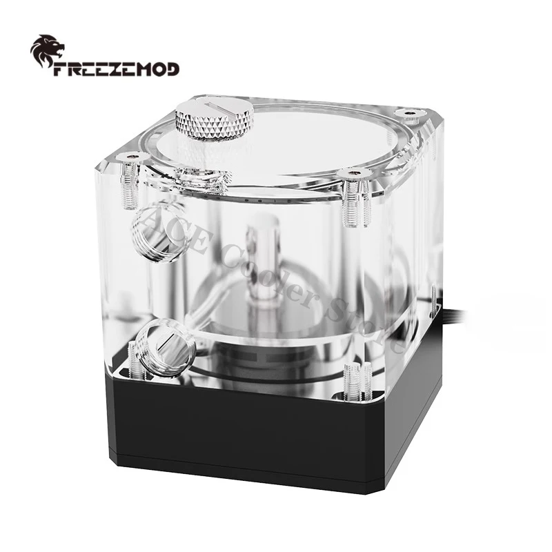 Bomba de agua FREEZEMOD Res AIO con combinación de depósito de indicador de flujo de 7cm para sistema de refrigeración de PC Mini ITX Case - imagen 3