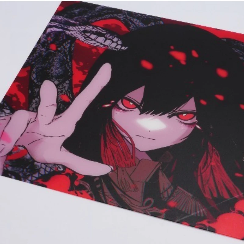 Alfombrilla de ratón AbyssGaming Red Jade, alfombrilla de escritorio de vidrio templado suave, personajes de Anime, alfombrilla grande FPS, alfombrilla de ratón para juegos de deportes electrónicos, regalo - imagen 2