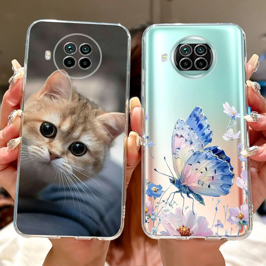 Para Xiaomi Mi 10T Lite 5G funda de lujo con flores pintadas funda de teléfono suave y delgada para Xiaomi Mi 10i Mi10i 10TLite 5G Fundas Coque - imagen 5