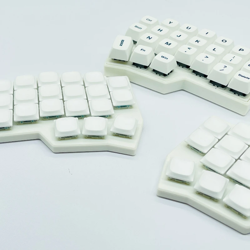 CORNE V4 Kit de teclado dividido inalámbrico de perfil bajo Choc personalizado 2,4G Vial de intercambio en caliente Teclado mecánico ergonómico para juegos Kaih V1/V2 - imagen 3