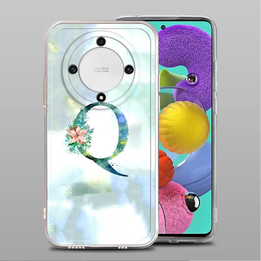 Funda de teléfono suave para Honor X8b X9b X7b Y9 Prime 2019 90 Lite X9a letras exquisitas P - imagen 5