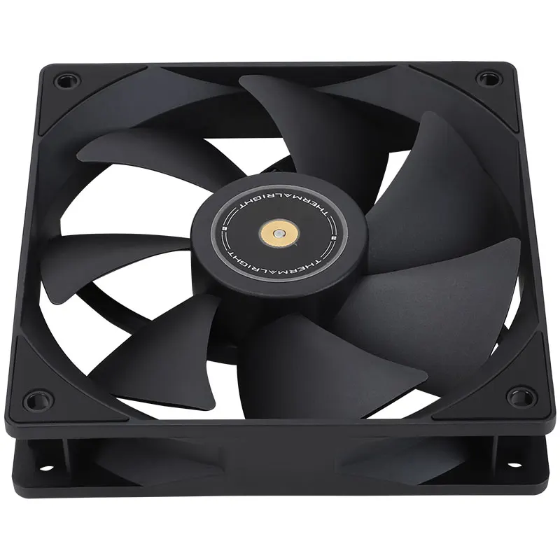Ventilador de chasis Thermalright TL-G12B negro de 12CM ventilador de 1500rpm con rodamiento hidráulico PWM de 4 pines - imagen 5