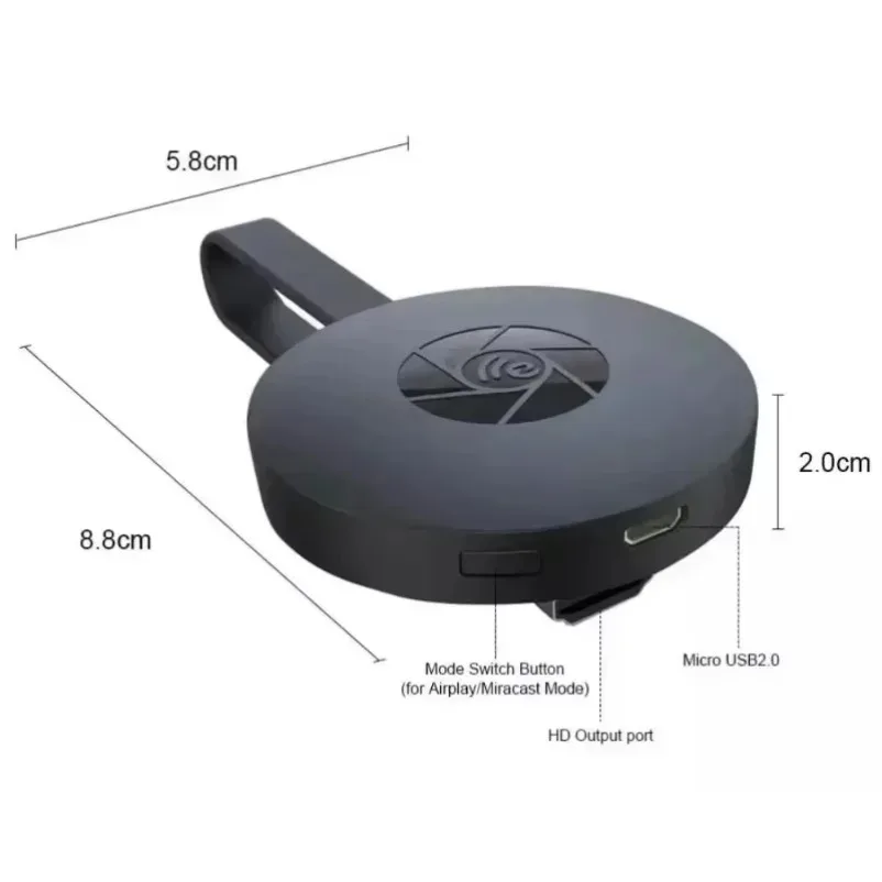 G2 1080P para Wifi Compatible con HDMI MiraScreen Display Anycast Dongle Miracast portátil Compatible con TV Android pantalla de espejo - imagen 5