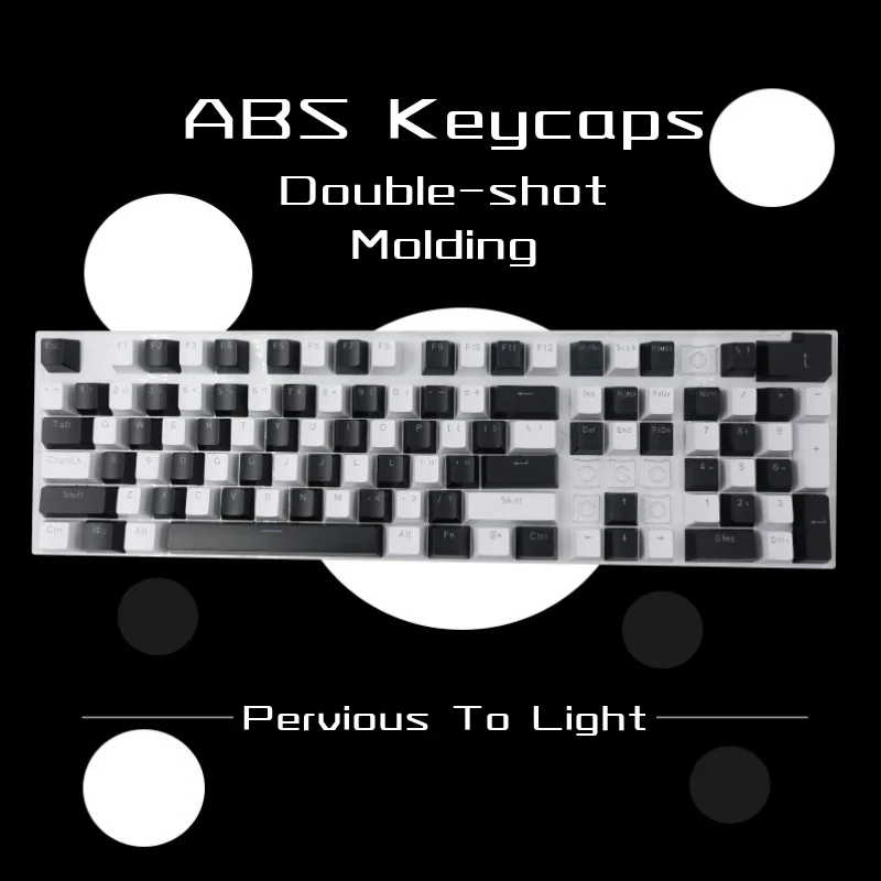 Teclas ABS de doble disparo con perfil OEM de 108 teclas para teclado mecánico para juegos, teclas retroiluminadas transparentes coloridas, interruptor Cherry Mx - imagen 5