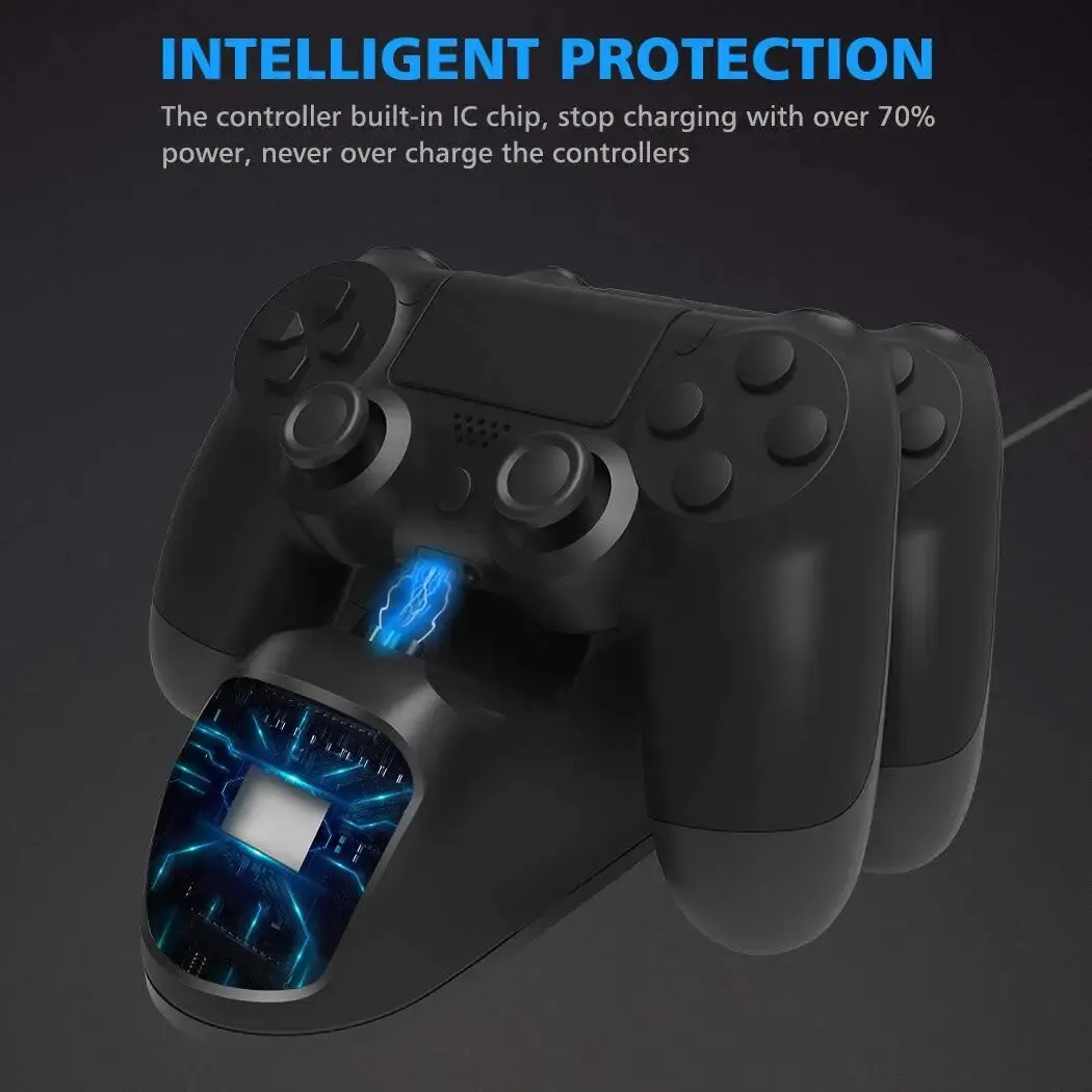 Estación de carga de controlador DOBE PS4 para estación de carga remota de controlador Playstation 4 con carga rápida de 1,8 horas - imagen 4