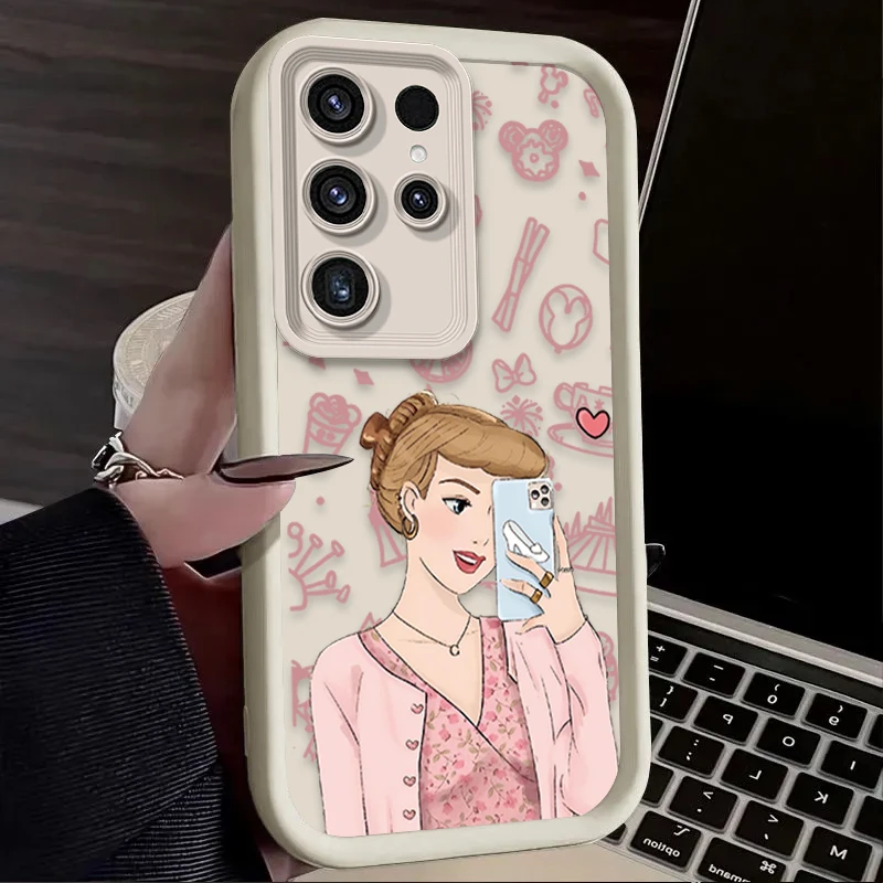 Funda de teléfono de princesa Disney Girl para Samsung Galaxy S24 Ultra S23 FE S22 S21 Plus A54 A34 A14 A73 A53 A33 5G fundas de silicona suave - imagen 5