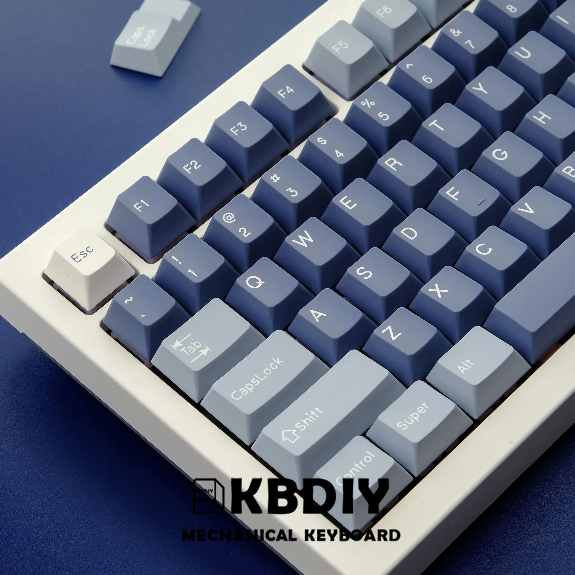 KBDiy 177 teclas/juego GMK pesca PBT teclas perfil cereza azul para interruptor MX Teclado mecánico Keycap personalizado ISO doble disparo