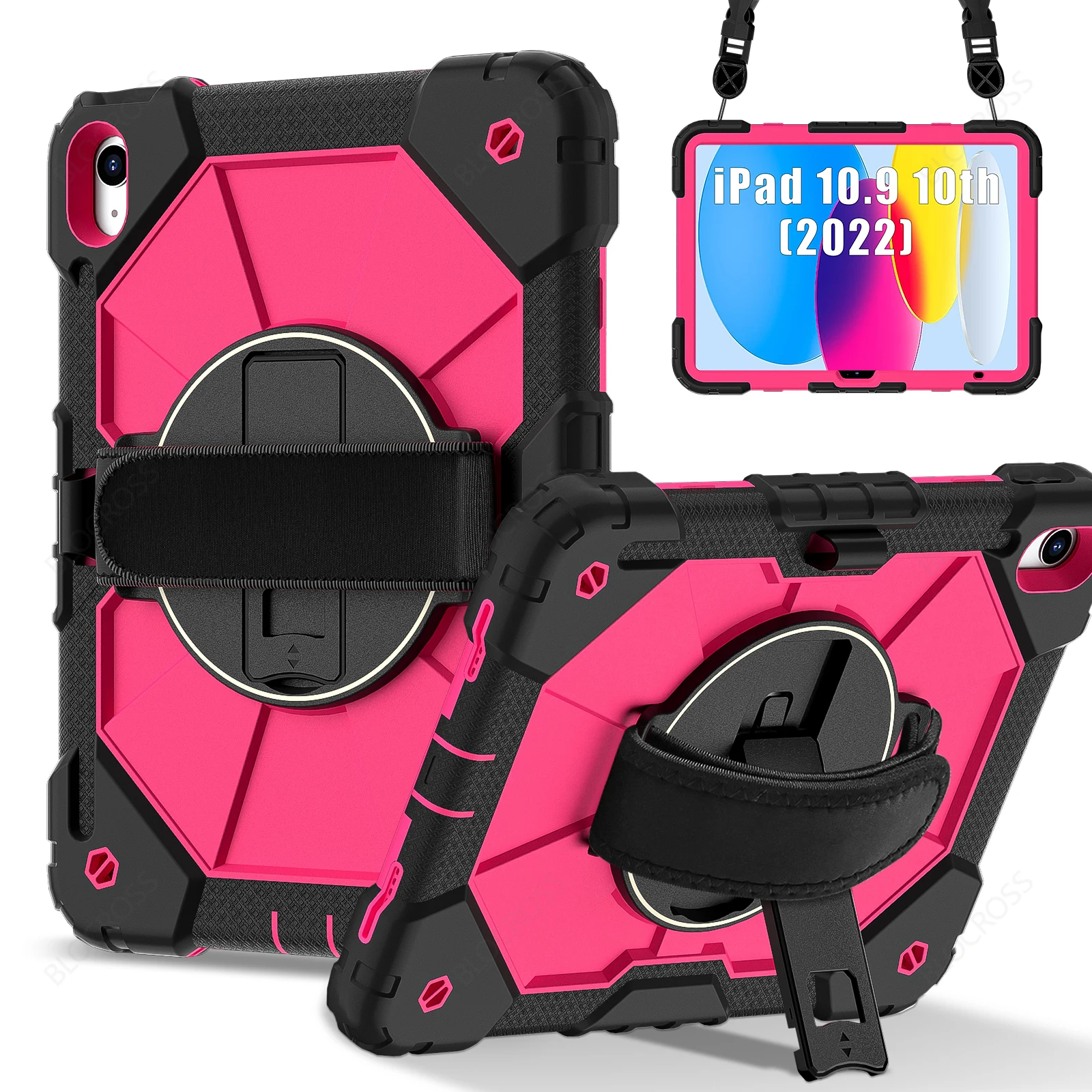 Funda armadura para iPad A16 11th 2025 10th 10,9 2022 Mini 7/6 soporte para niños funda para tableta a prueba de golpes para iPad Air 11 10,9 Pro 11 Air 13
