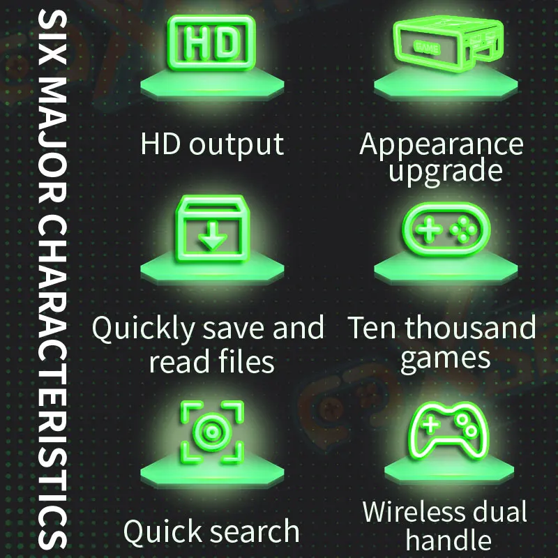 Coopleme-consola de videojuegos X7, 128G, 256G, sistema Linux Y7, 4K, LPDDR4, 2GB, TV Box, controlador inalámbrico, Retro Game 10000 + compatible con PSP - imagen 4