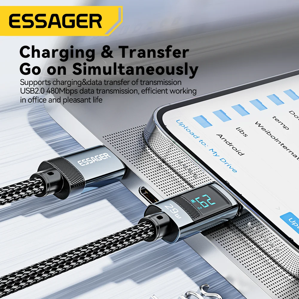Essager Cable USB-C Carga Rápida PD para iPhone - imagen 4