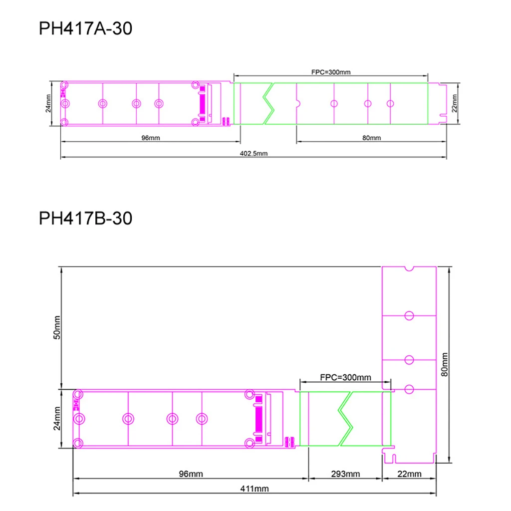 Cable de extensión M.2 PCI-e / M2 NGFF SATA SSD PCIE4.0 M.2 M Key para Cable de extensión NVME adaptador de tarjeta elevadora SSD para ordenador portátil - imagen 4