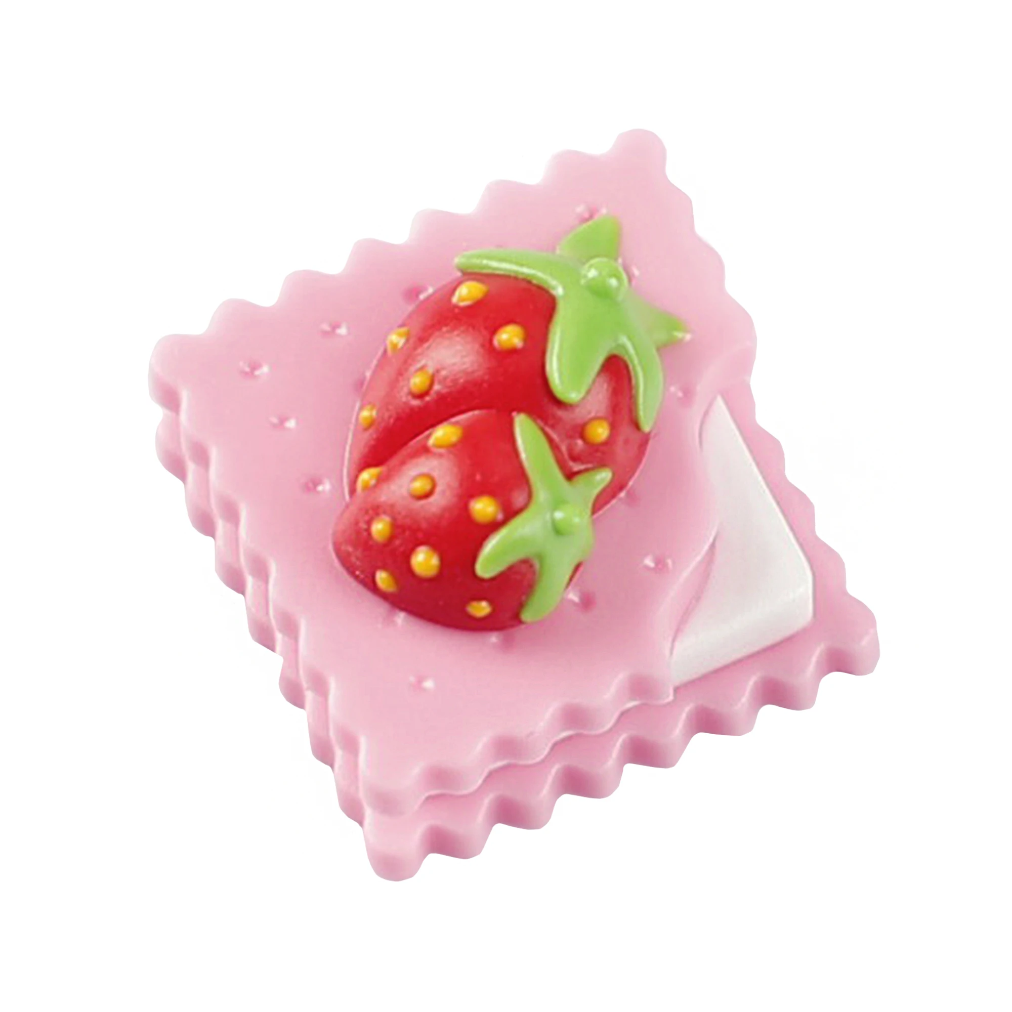 YMDK-teclas creativas hechas a mano para teclados mecánicos MX, color rosa, fresa, galleta, comida, resina bonita, 1 Uds. - imagen 2