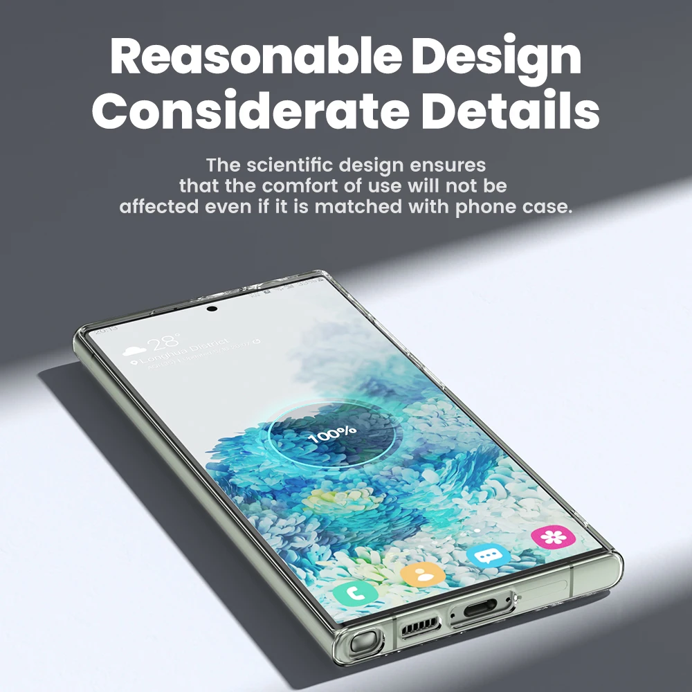 Toocki funda de teléfono para Samsung S24, S23, S22, S21 Plus, Ultra transparente, S23, S21, PE, funda protectora de TPU suave - imagen 2