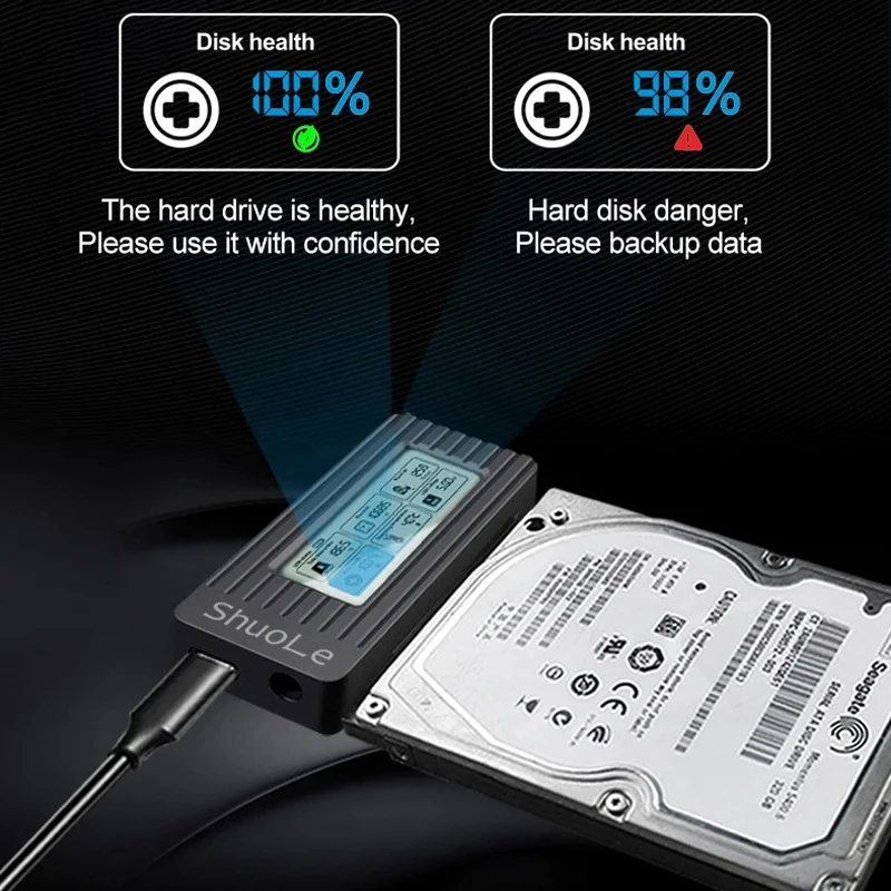 Adaptador de disco duro USB 3,0 a SATA III, convertidor para PC de 2,5 ", 3,5", SSD, HDD, con adaptador de corriente de 12V/2A - imagen 5