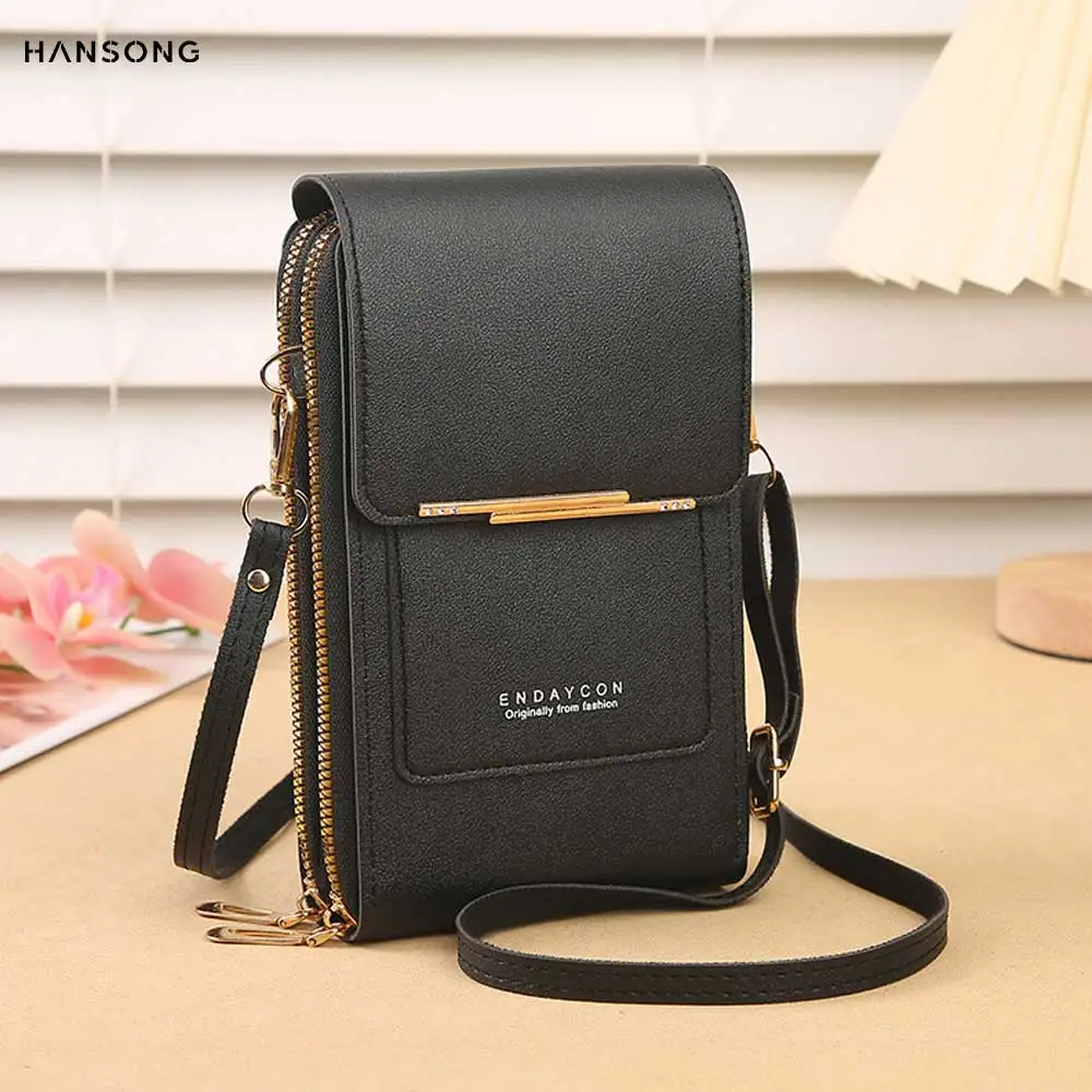 Bolso para teléfono con pantalla táctil para mujer, lindo bolso cruzado para transportar teléfonos móviles, bolso para llaves de moda - imagen 2