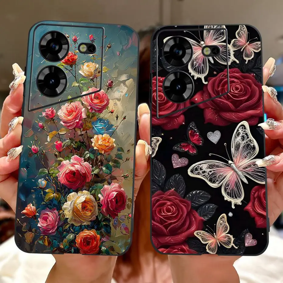 Funda de teléfono con pintura bonita para Tecno Pova 5 5Pro LH7n LH8n, funda trasera de silicona suave TPU para Tecno Pova 5 Pro Pova5, parachoques - imagen 3