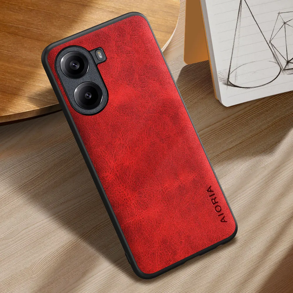 Funda elegante para POCO X7 X6 X5 X4 X3 Pro NFC GT diseño minimalista funda de teléfono de piel sintética - imagen 4