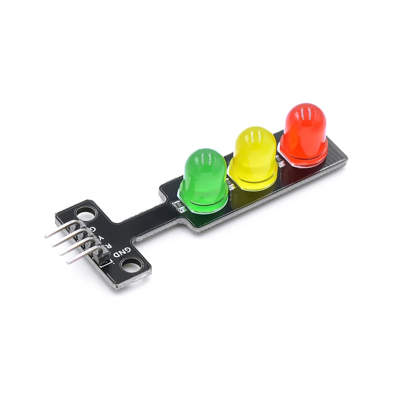 Mini Módulo de pantalla LED de tráfico para Arduino, rojo, amarillo, verde, 5mm, 5V - imagen 2